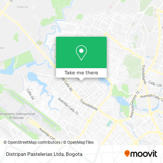 Distripan Pastelerias Ltda map