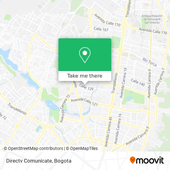 Directv Comunícate map