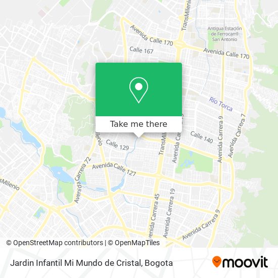 Jardin Infantil Mi Mundo de Cristal map