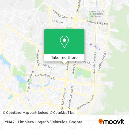 Mapa de YNA2 - Limpieza Hogar & Vehículos