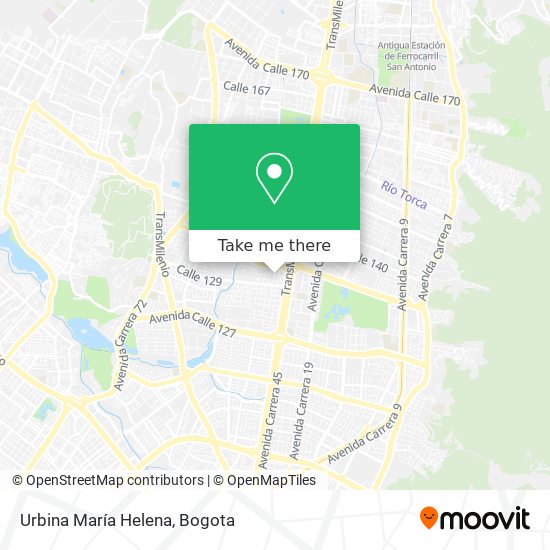 Urbina María Helena map