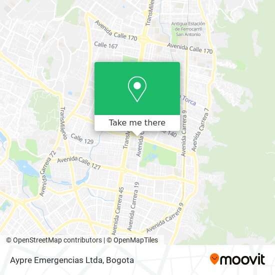 Mapa de Aypre Emergencias Ltda