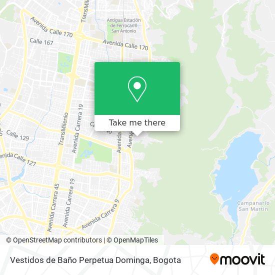 Mapa de Vestidos de Baño Perpetua Dominga