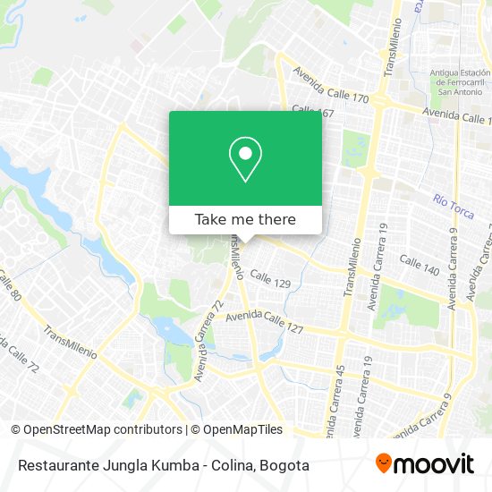 Restaurante Jungla Kumba - Colina map
