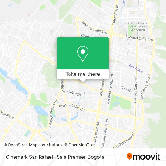 Cinemark San Rafael - Sala Premier map