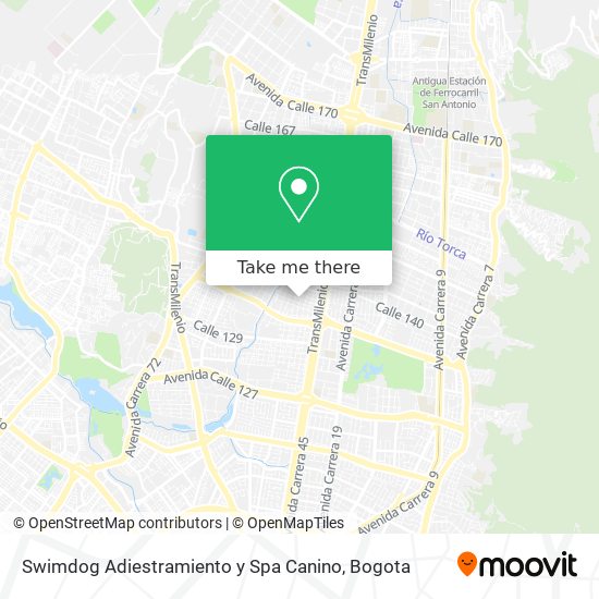 Mapa de Swimdog Adiestramiento y Spa Canino