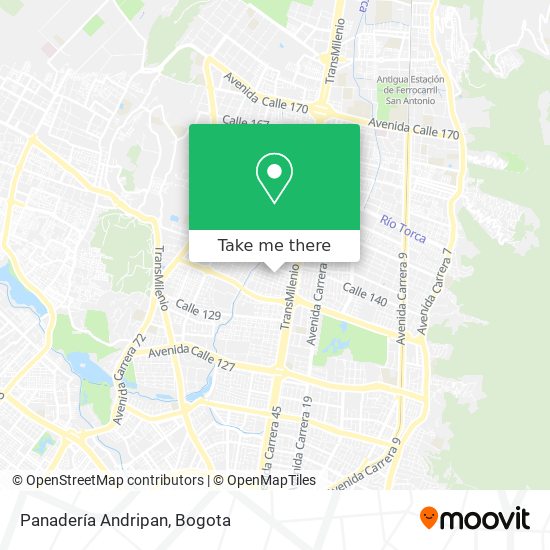Mapa de Panadería Andripan