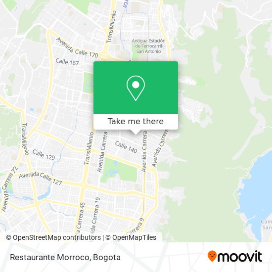 Restaurante Morroco map