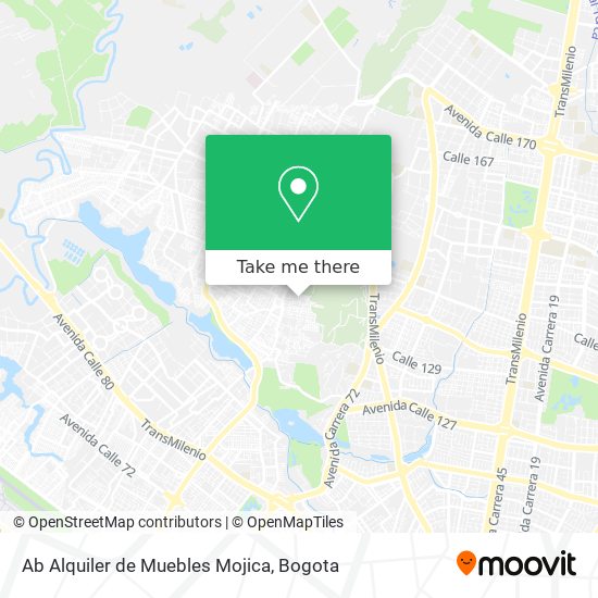 Ab Alquiler de Muebles Mojica map