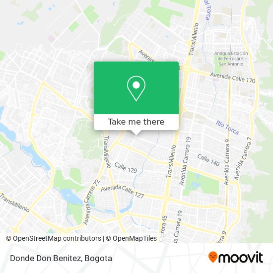 Mapa de Donde Don Benitez
