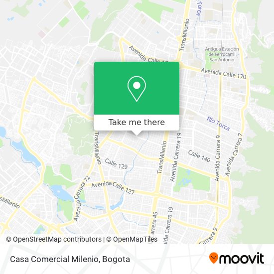 Mapa de Casa Comercial Milenio