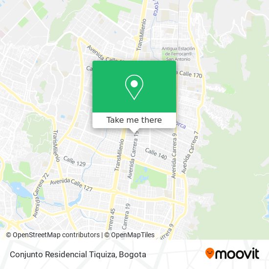 Conjunto Residencial Tiquiza map