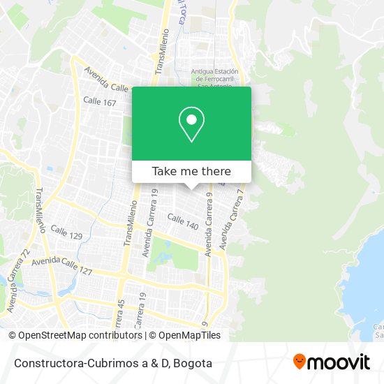 Mapa de Constructora-Cubrimos a & D