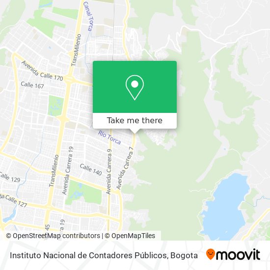 Instituto Nacional de Contadores Públicos map