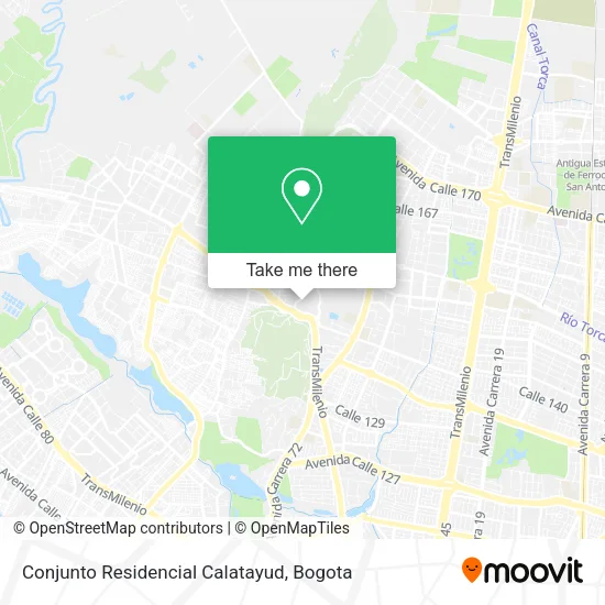 Mapa de Conjunto Residencial Calatayud