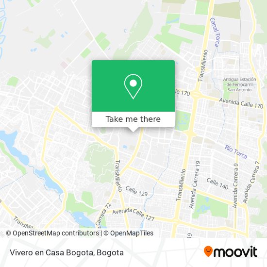 Mapa de Vivero en Casa Bogota