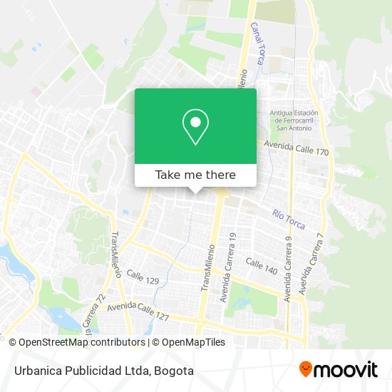 Urbanica Publicidad Ltda map