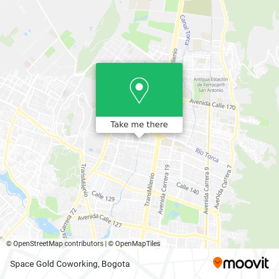 Space Gold Coworking map