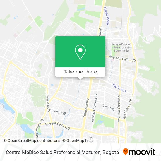 Mapa de Centro MéDico Salud Preferencial Mazuren