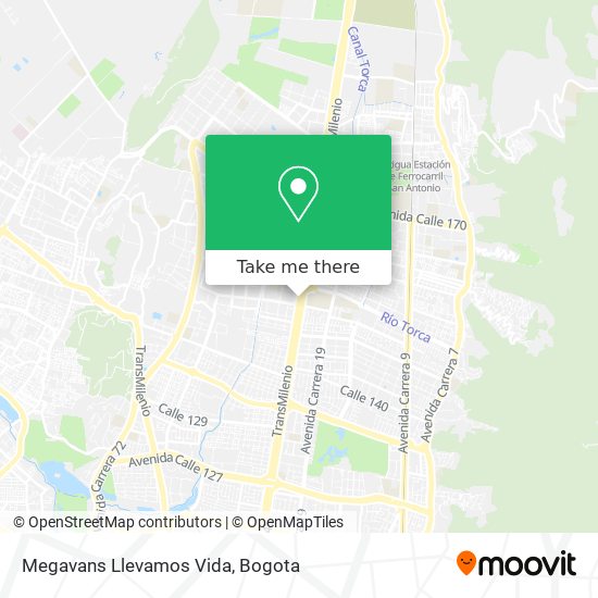 Megavans Llevamos Vida map