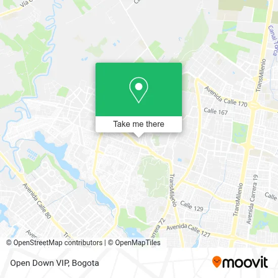 Open Down VIP map