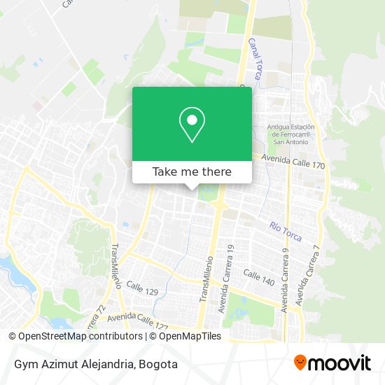 Gym Azimut Alejandria map