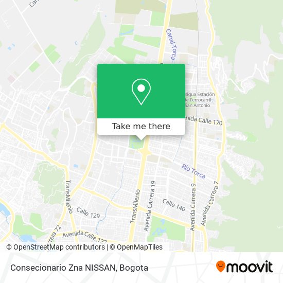 Mapa de Consecionario Zna NISSAN