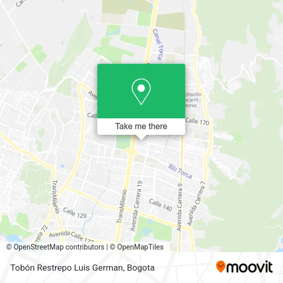 Mapa de Tobón Restrepo Luis German