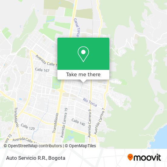 Auto Servicio R.R. map