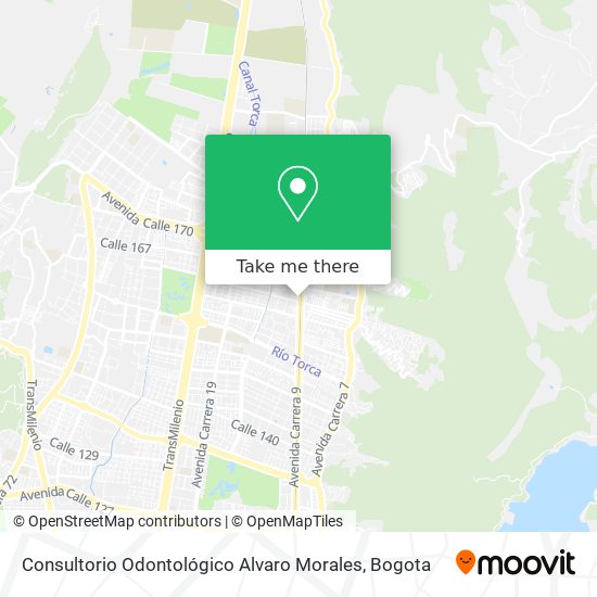 Mapa de Consultorio Odontológico Alvaro Morales