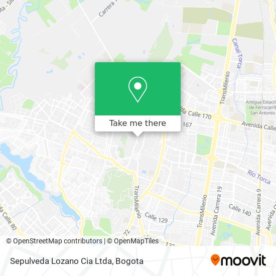 Sepulveda Lozano Cia Ltda map