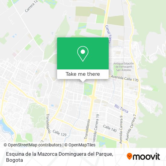 Mapa de Esquina de la Mazorca Dominguera del Parque