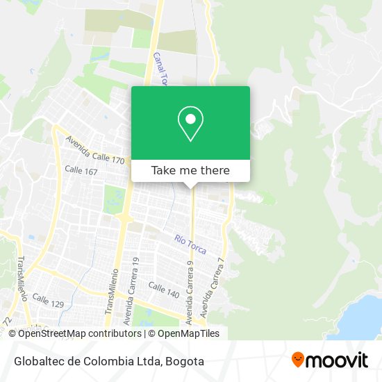 Mapa de Globaltec de Colombia Ltda