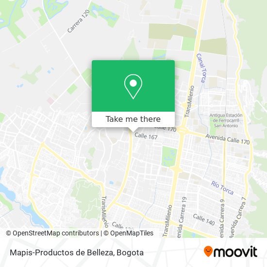 Mapa de Mapis-Productos de Belleza