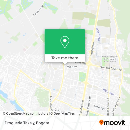 Drogueria Takaly map