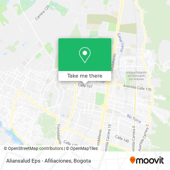 Aliansalud Eps - Afiliaciones map