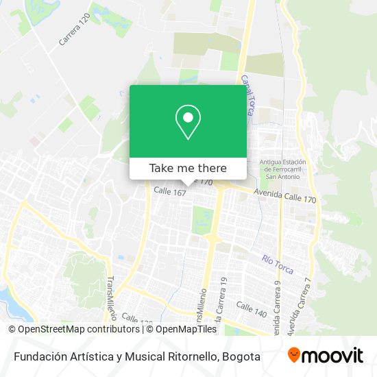 Mapa de Fundación Artística y Musical Ritornello