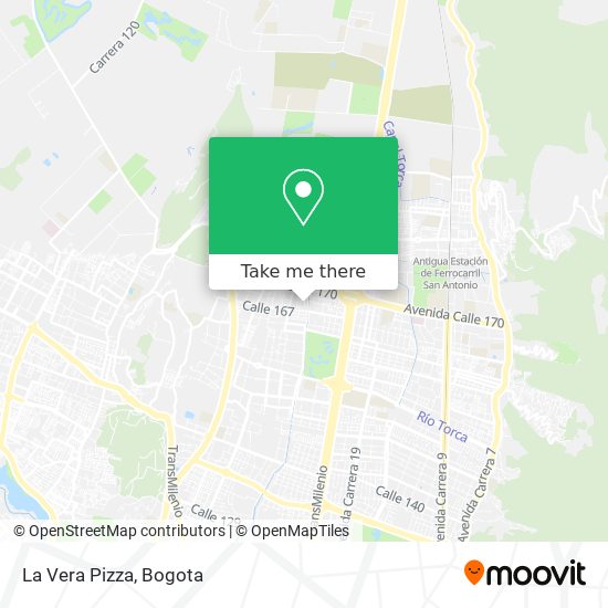 La Vera Pizza map