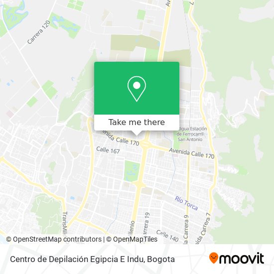 Mapa de Centro de Depilación Egipcia E Indu