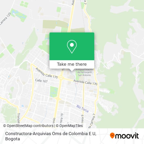 Mapa de Constructora-Arquivias Oms de Colombia E U