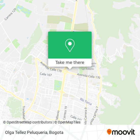 Olga Tellez Peluqueria map