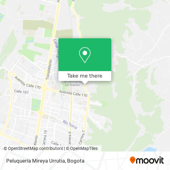 Peluquería Mireya Urrutia map