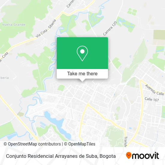 Conjunto Residencial Arrayanes de Suba map