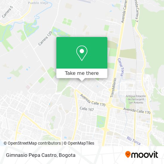 Gimnasio Pepa Castro map