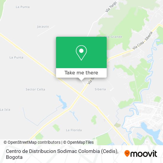 Centro de Distribucion Sodimac Colombia (Cedis) map