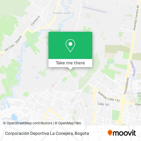 Corporación Deportiva La Conejera map