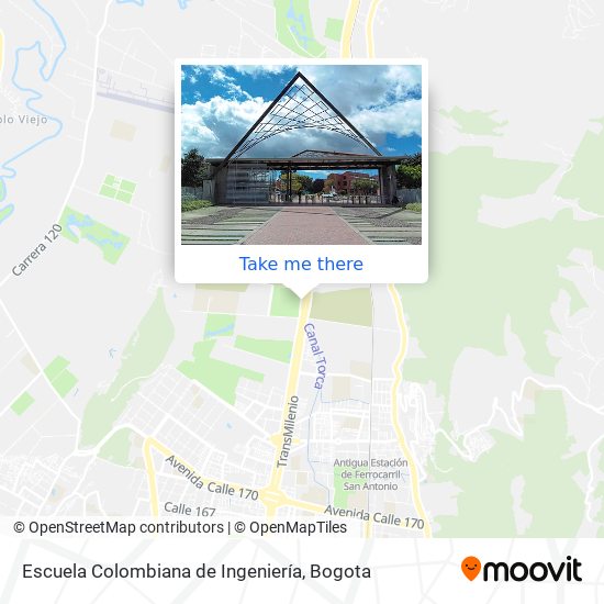 Escuela Colombiana de Ingeniería map