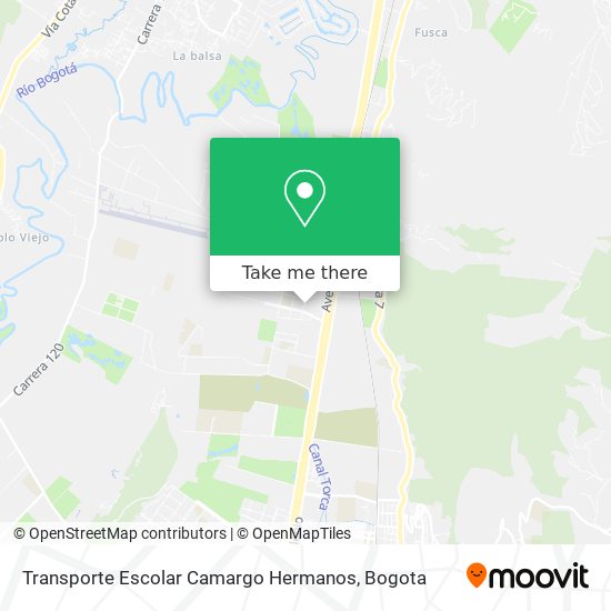 Transporte Escolar Camargo Hermanos map