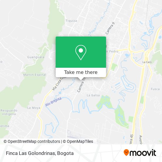 Mapa de Finca Las Golondrinas