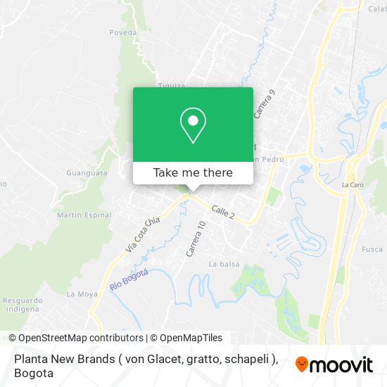 Mapa de Planta New Brands ( von Glacet, gratto, schapeli )